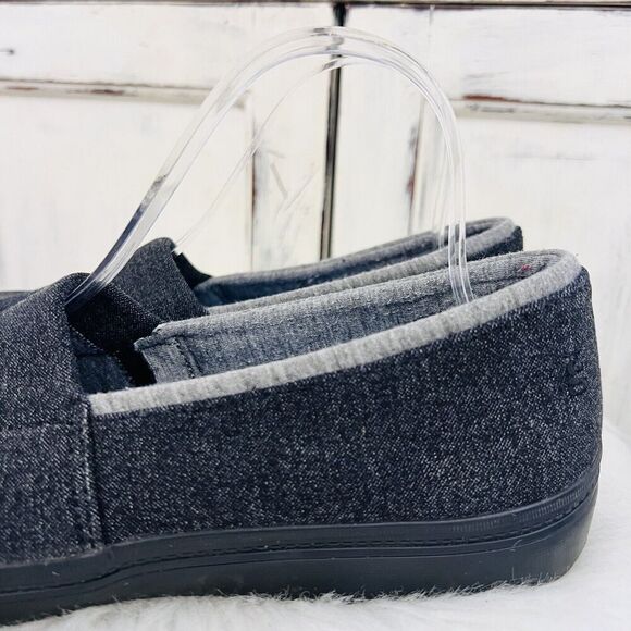 Grasshoppers Dark Gray / Black Wool Slip on Loafers Shoes ~ Womens Size 10M - Picture 2 of 7